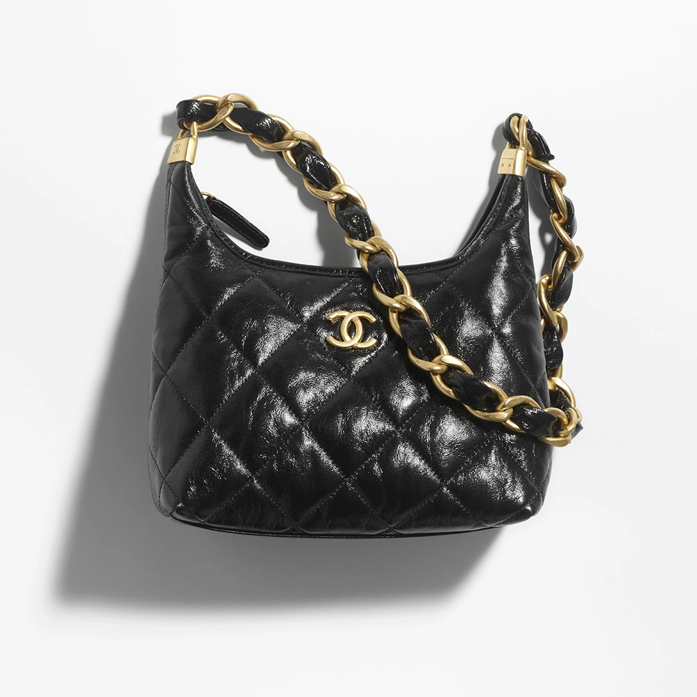 CHANEL後払い スモール ホーボー バッグ AS4922 B16897 94305