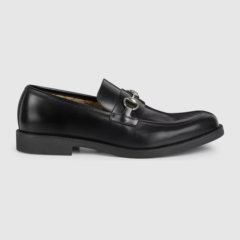 グッチ ホースビット付き メンズ ローファー ‎812152 AAD7W 1000