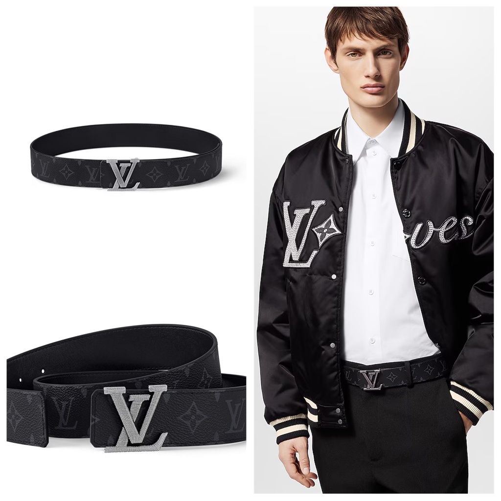 ルイヴィトン ベルト･LV ステッチ 40MM リバーシブル モノグラム･エクリプス M8560U