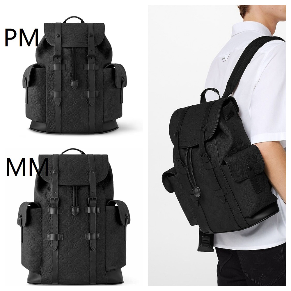 ルイヴィトン リュック クリストファー PM/MM バックパック モノグラムブラック M20899 M55699