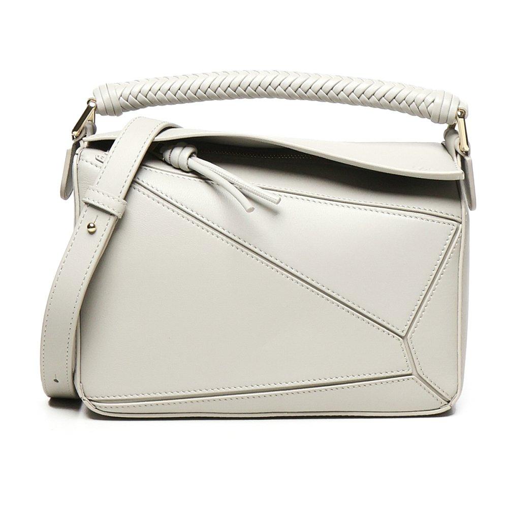 ロエベ PUZZLE SMALL WOVEN HANDLE ハンドバッグ 3WAY ショルダーバッグレディース a510s21xae 6579