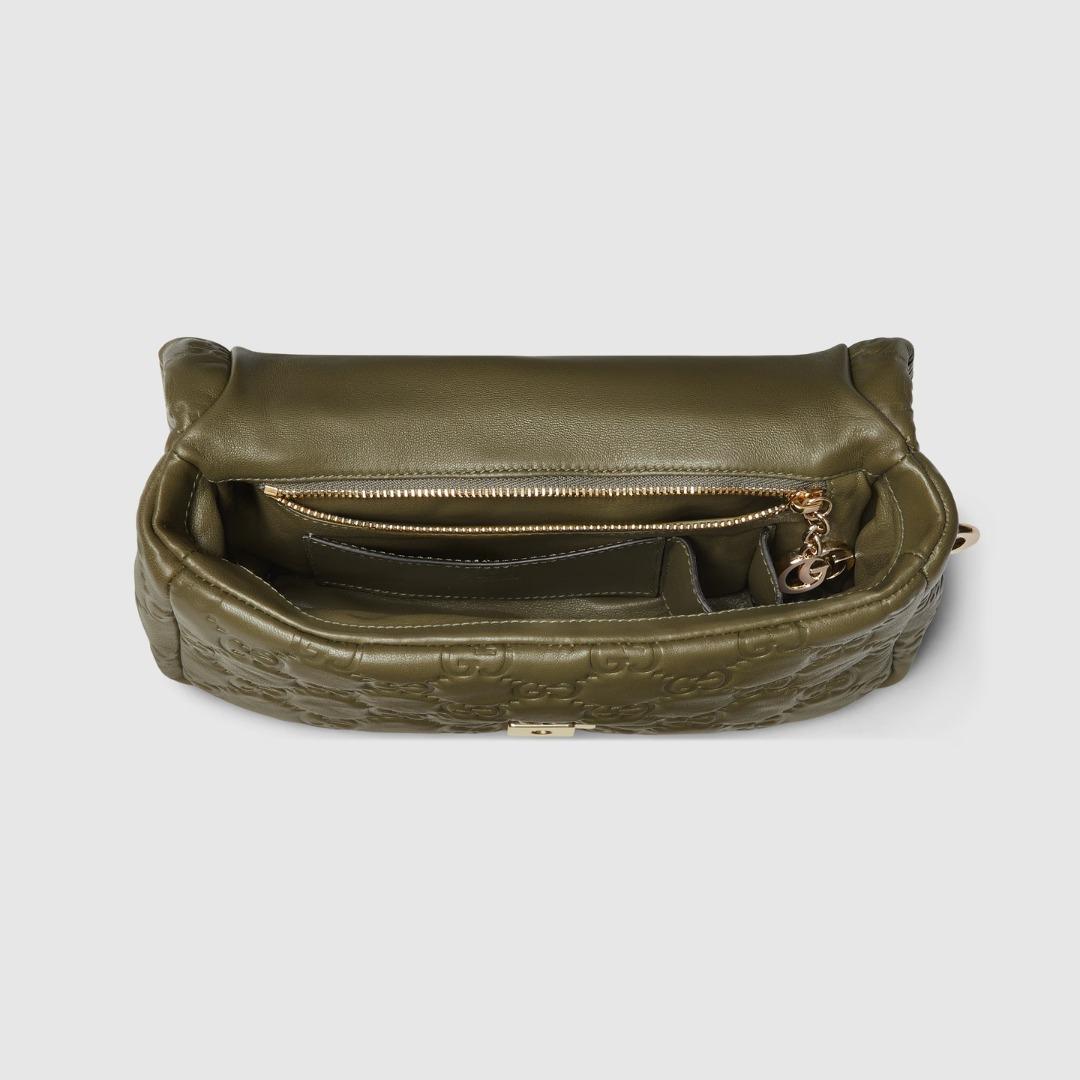 GUCCI GGミラノ ミニ トップハンドルバッグ パフィー キルティングレザー 806017 AAD5U