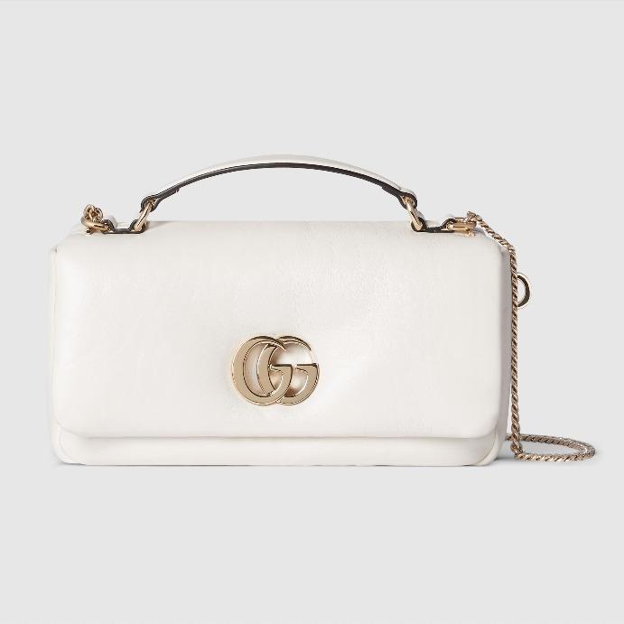 GUCCI後払い GGミラノ スモール トップハンドルバッグ レザー 806017 AAD5X
