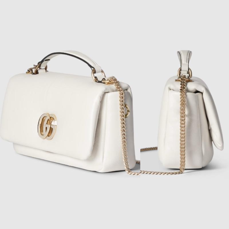 GUCCI後払い GGミラノ スモール トップハンドルバッグ レザー 806017 AAD5X