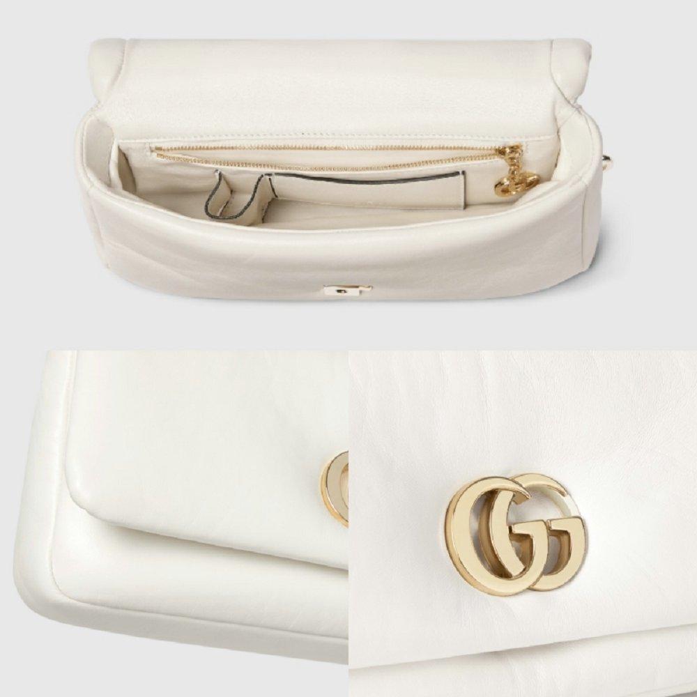GUCCI後払い GGミラノ スモール トップハンドルバッグ レザー 806017 AAD5X