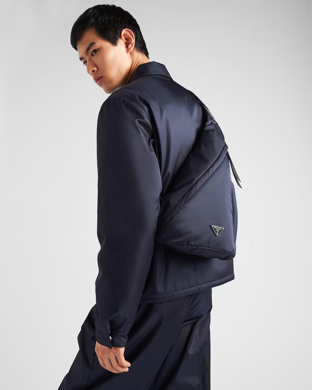 プラダ Re-Nylon xレザー バックパック ショルダーバック リュック2VZ092_2DW3
