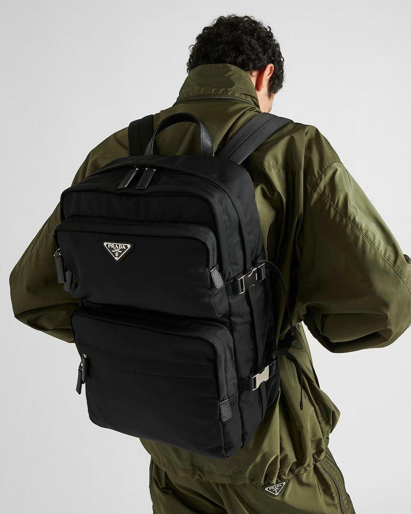 プラダ Re-Nylon xサフィアーノレザー バックパック リュック 2VZ101_2DMG_F0002