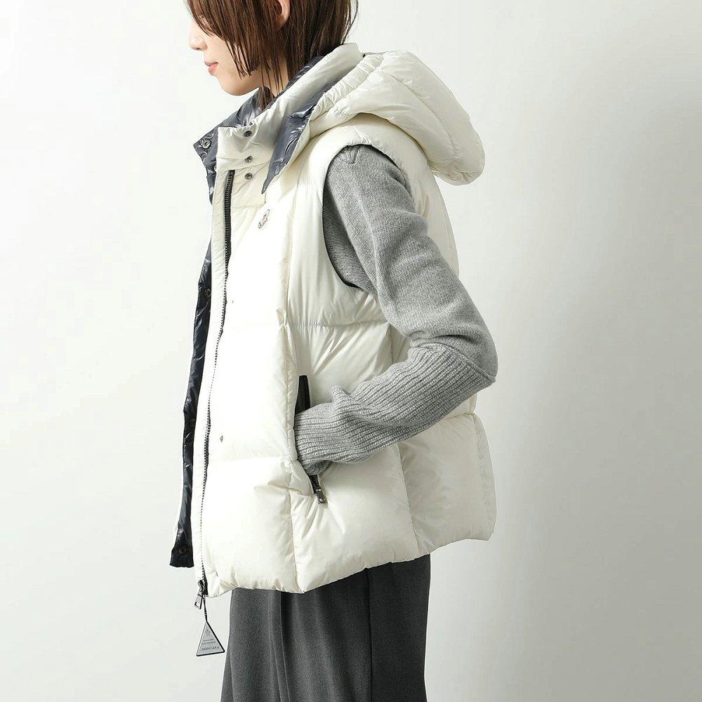 モンクレール キッズ ダウンベスト LUZURE GILET レディース ガールズ フード付き ロゴパッチ 1A00027 68950 034