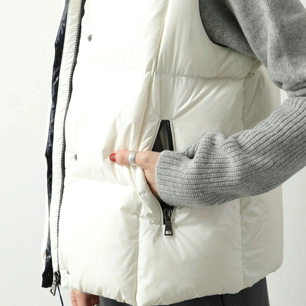 モンクレール キッズ ダウンベスト LUZURE GILET レディース ガールズ フード付き ロゴパッチ 1A00027 68950 034