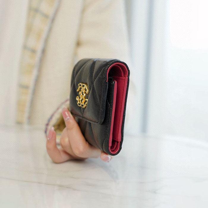 シャネル  19 ディズヌフ スモールフラップウォレット 三つ折り財布 レディース AP1789