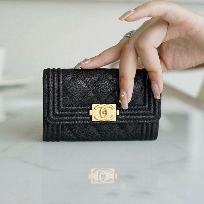 シャネル カードホルダー BOY CHANEL ボーイシャネル レディース ココマーク 名刺入れ A80603