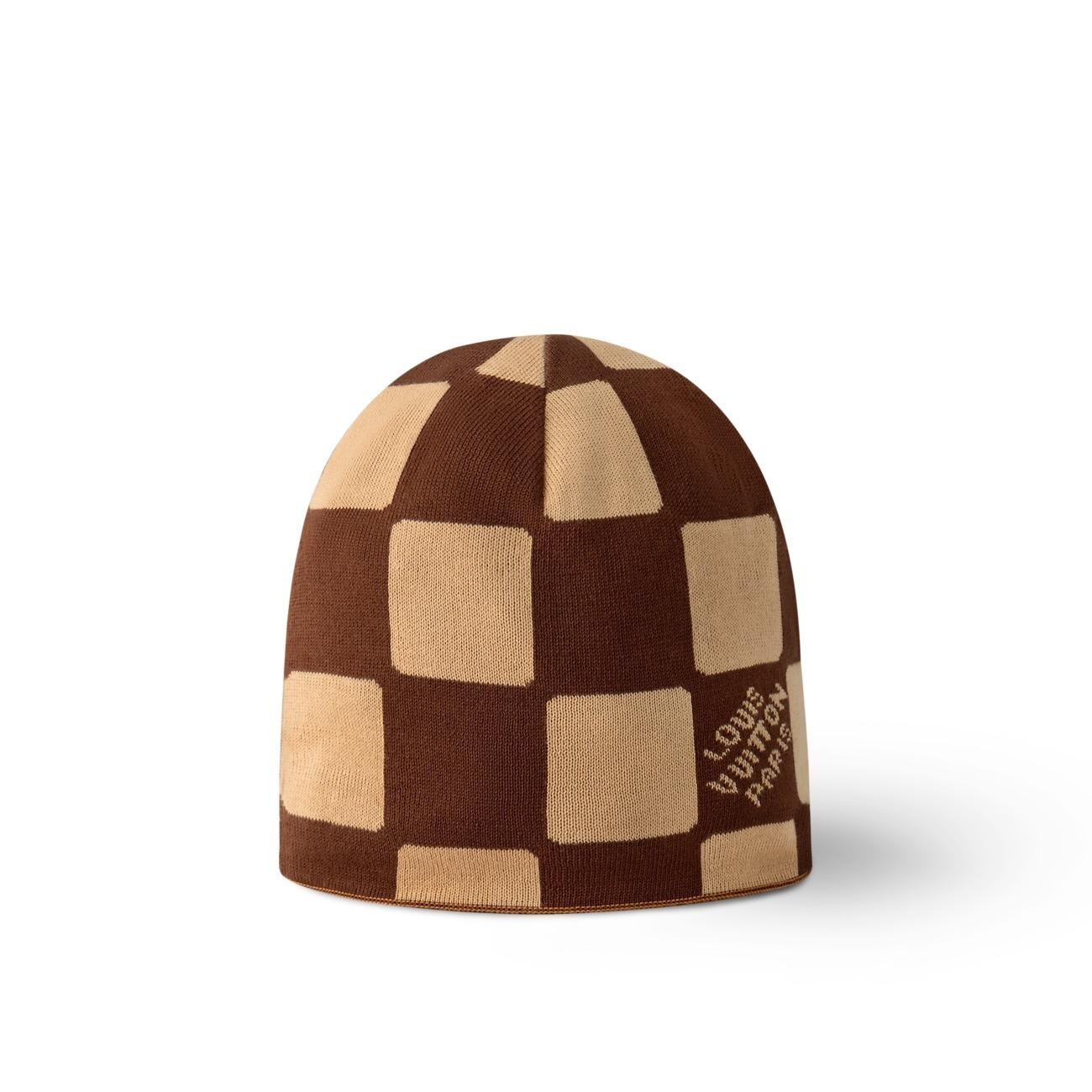 ルイヴィトン  LV × NIGO リバーシブルビーニー ニット帽子 ダミエ メンズ M5259A M5227A