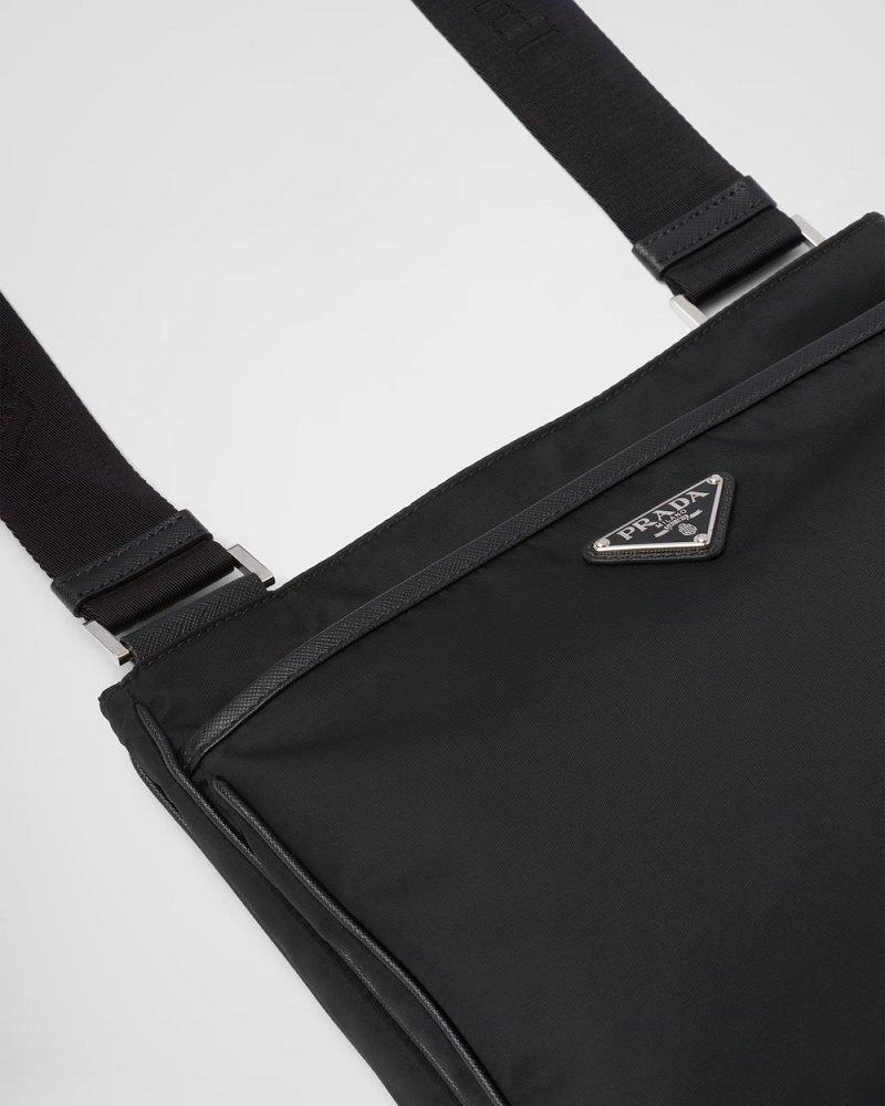 プラダ Re-Nylon xサフィアーノレザー ショルダーバッグ 2VH118_2DMH_F0002_V_XOO