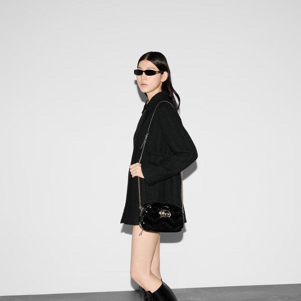 GUCCI ミニGGマーモント チェーンバッグ 802448 0AABA 1000