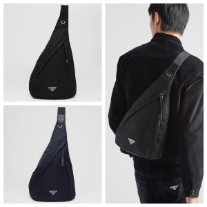 プラダ Re-Nylon xレザー バックパック ショルダーバック リュック2VZ092_2DW3