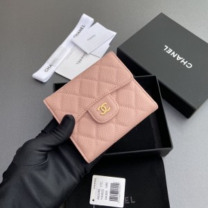 シャネル後払い マトラッセ クラシック スモール フラップ ウォレット 3つ折り財布 A82288