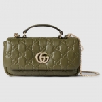 GUCCI GGミラノ ミニ トップハンドルバッグ パフィー キルティングレザー 806017 AAD5U