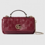 GUCCI GGミラノ ミニ トップハンドルバッグ パフィー キルティングレザー 806017 AAD5U
