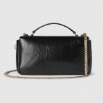 GUCCI後払い GGミラノ スモール トップハンドルバッグ レザー 806017 AAD5X
