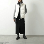 モンクレール キッズ ダウンベスト LUZURE GILET レディース ガールズ フード付き ロゴパッチ 1A00027 68950 034