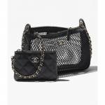 CHANEL チェーン クラッチ メッシュ バッグ AP4572 B20118 94305