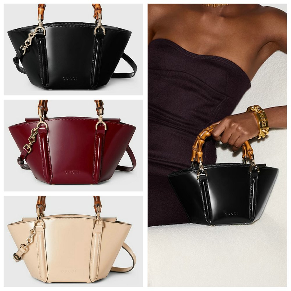 GUCCI バンブーミニ トップハンドルトートバッグ 805832 AADVW