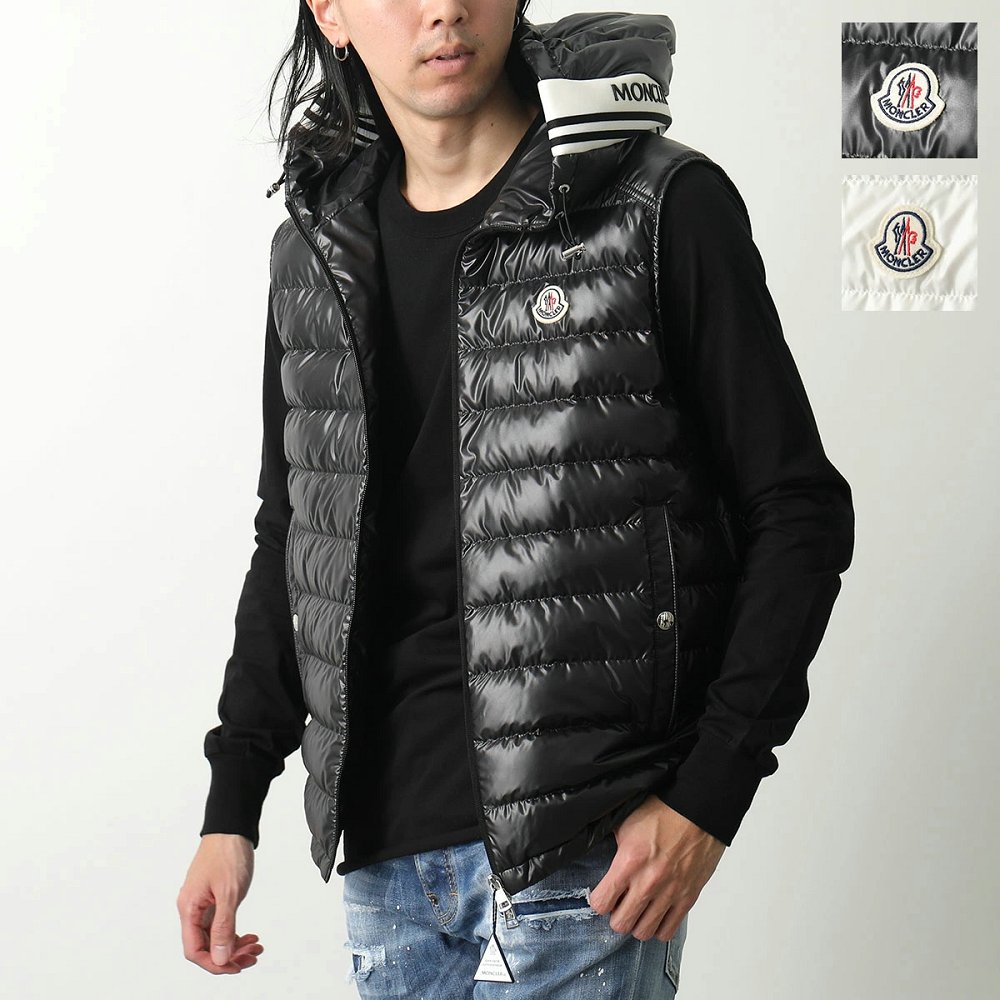 モンクレール ダウンベスト CLAI GILET クライ ジレ メンズ フード付き ロゴパッチ 1A00057 595ZJ