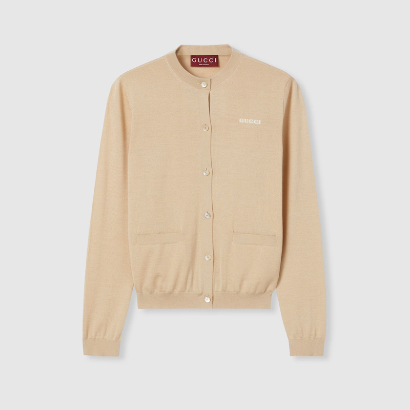 グッチ カシミアシルク カーディガン ‎830825 XKEWD 2064