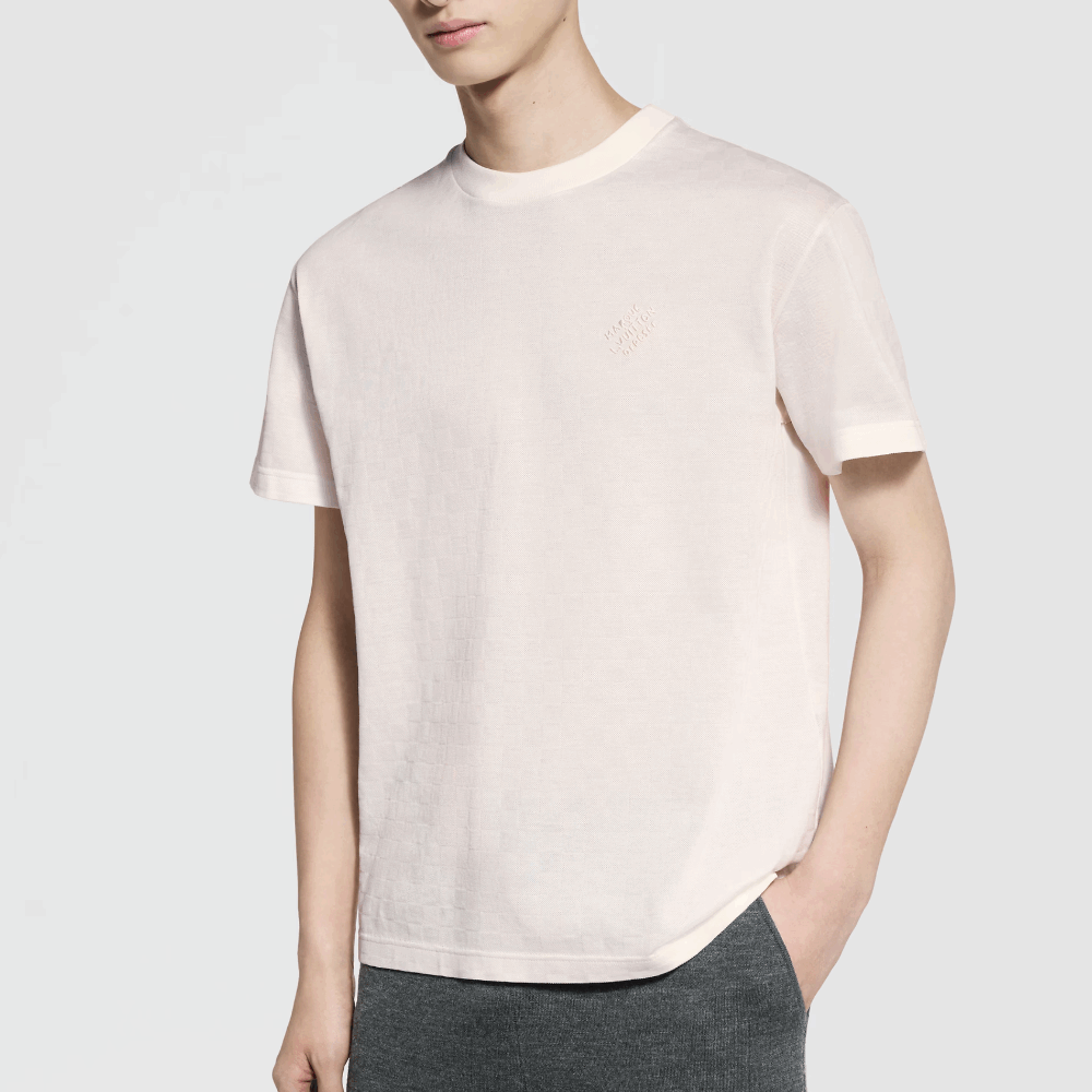 ルイヴィトン ダミエコットンピケTシャツ 1AFRAC