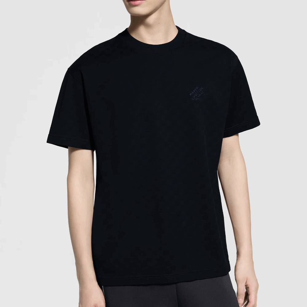 ルイヴィトン後払い ダミエコットンピケTシャツ 1AFRAK