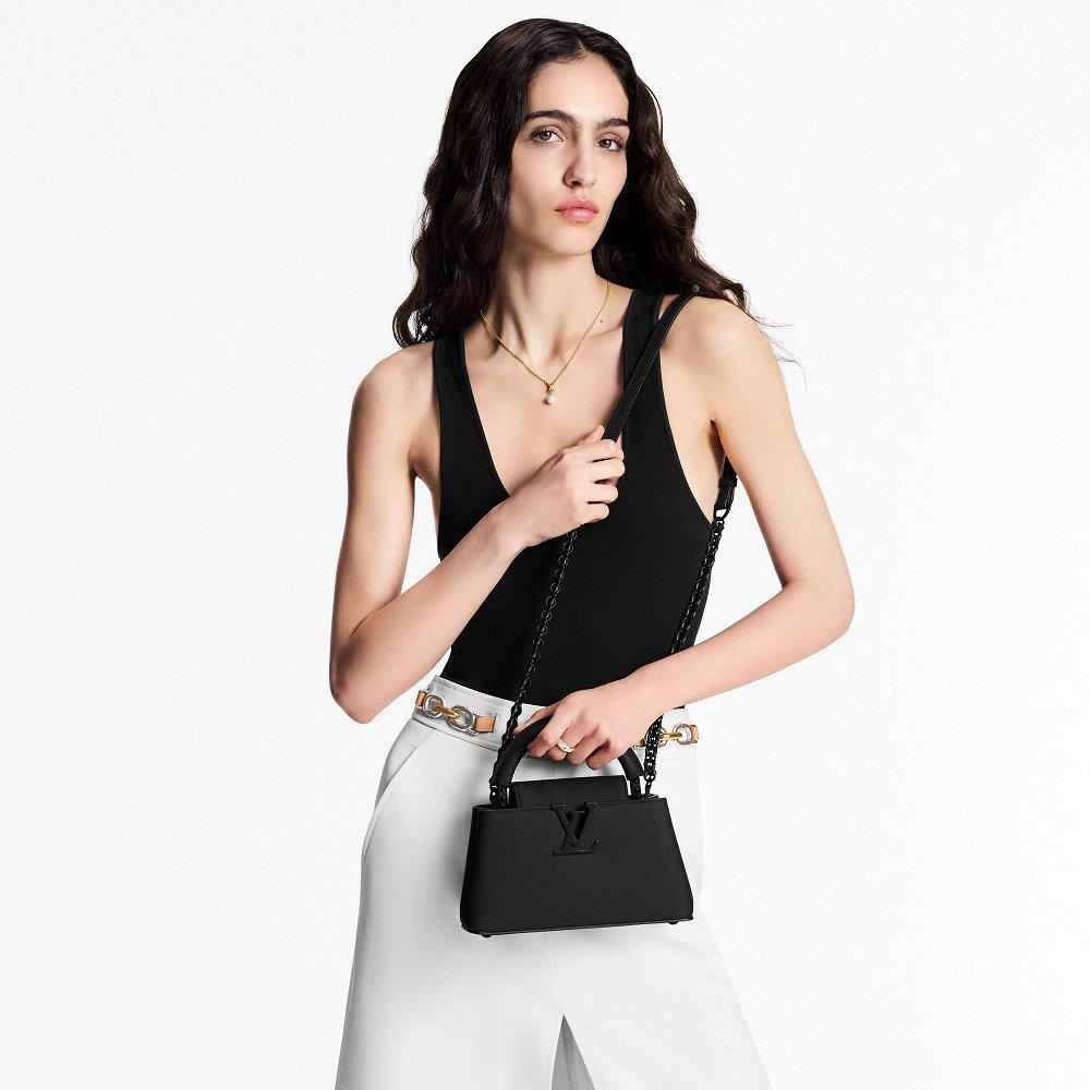 LOUIS VUITTON カプシーヌ EW MINI ハンドバッグ M23955 M23956