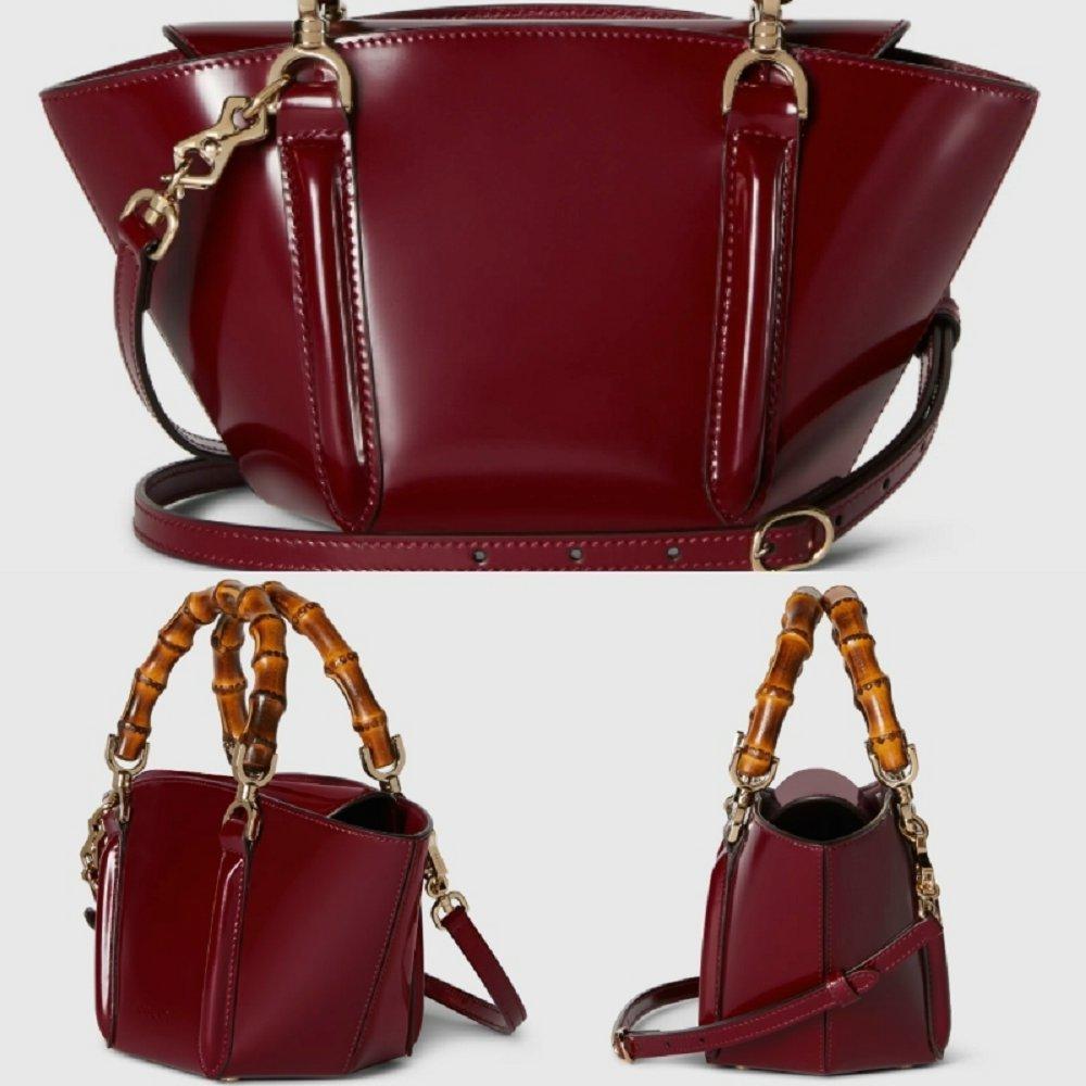 GUCCI バンブーミニ トップハンドルトートバッグ 805832 AADVW