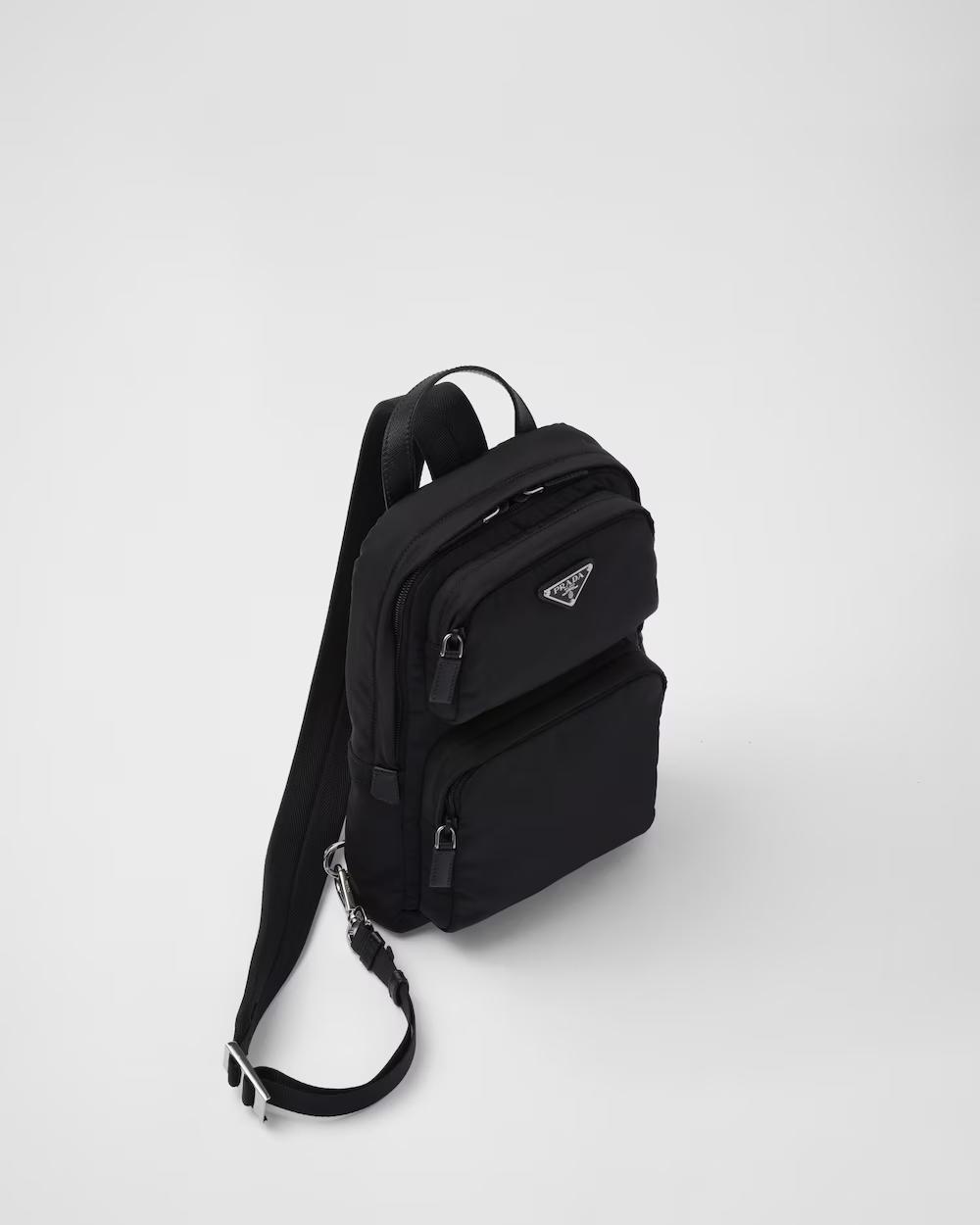 プラダ リュック Re-Nylon xサフィアーノレザー ワンショルダーバックパック 2VZ105_2DMG_F0002