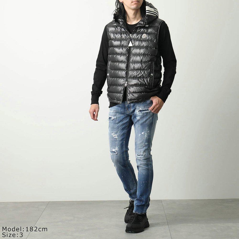 モンクレール ダウンベスト CLAI GILET クライ ジレ メンズ フード付き ロゴパッチ 1A00057 595ZJ