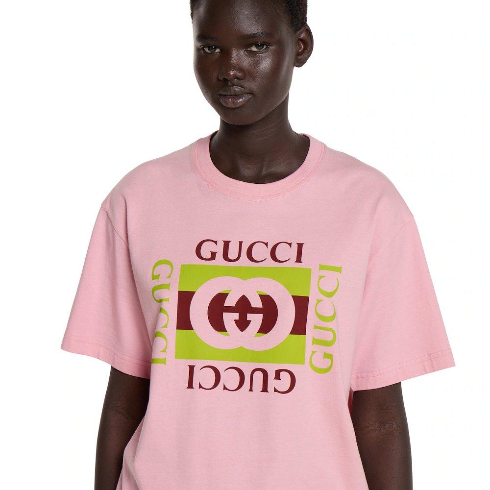 グッチ代引き プリント コットンジャージー Tシャツ  837959 XJHG9 5033