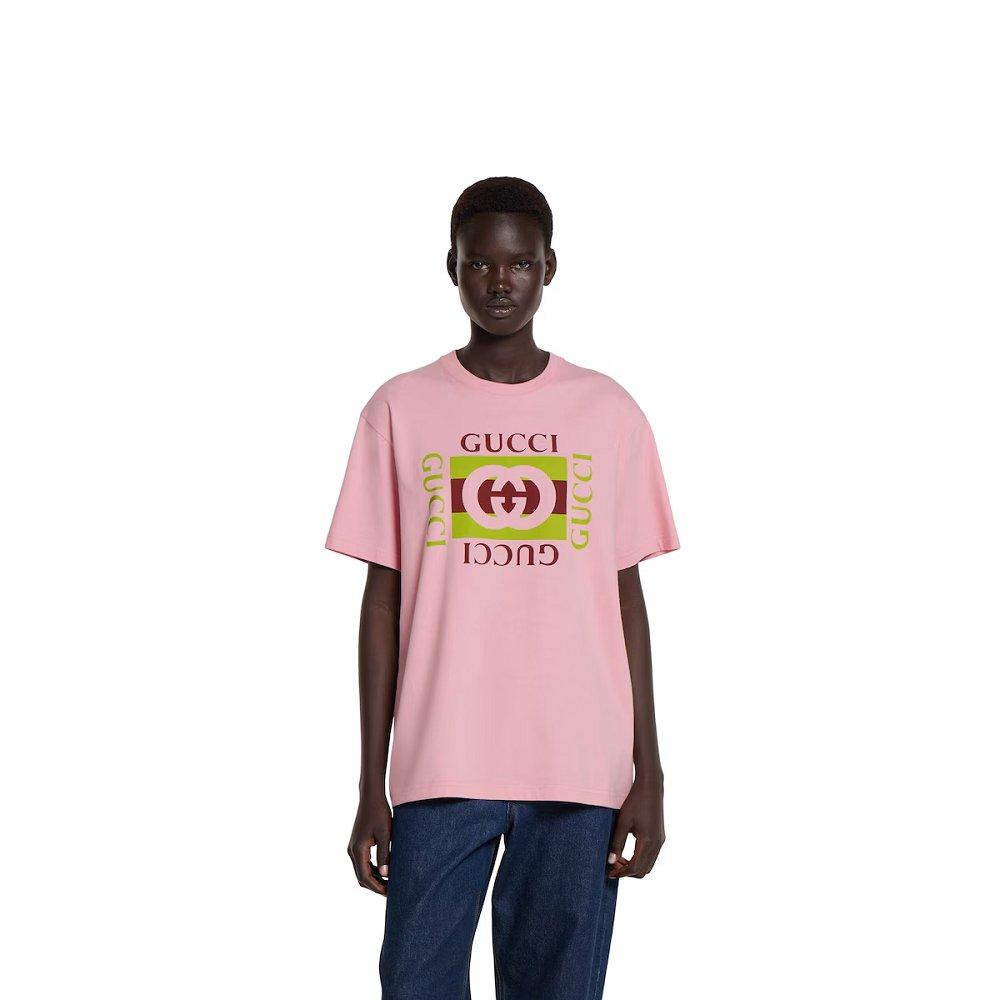 グッチ代引き プリント コットンジャージー Tシャツ  837959 XJHG9 5033