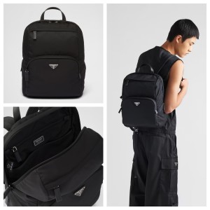 プラダ Re-Nylon xサフィアーノレザー リュック バックパック 2VZ104_2DMG_F0002