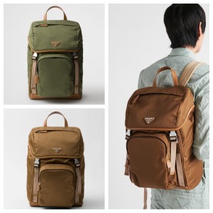 プラダ Re-Nylon xレザー バックパック リュック 2VZ135 2CX2