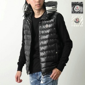 モンクレール ダウンベスト CLAI GILET クライ ジレ メンズ フード付き ロゴパッチ 1A00057 595ZJ