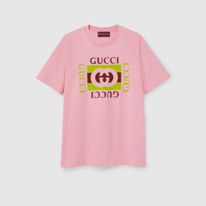 グッチ代引き プリント コットンジャージー Tシャツ  837959 XJHG9 5033
