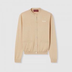 グッチ カシミアシルク カーディガン ‎830825 XKEWD 2064