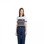 グッチ インターシャ ステッチ コットン ポロトップ 835916 XKEVH 9059