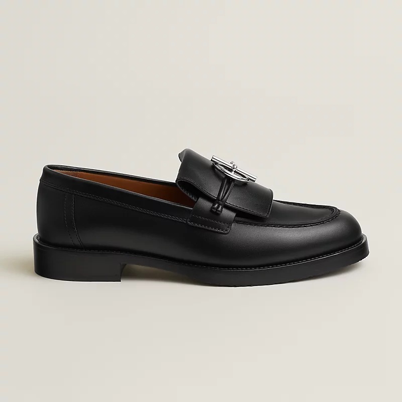 HERMES レディース モカシン Impact シルバーグレナンクラスプ H251228Z 06
