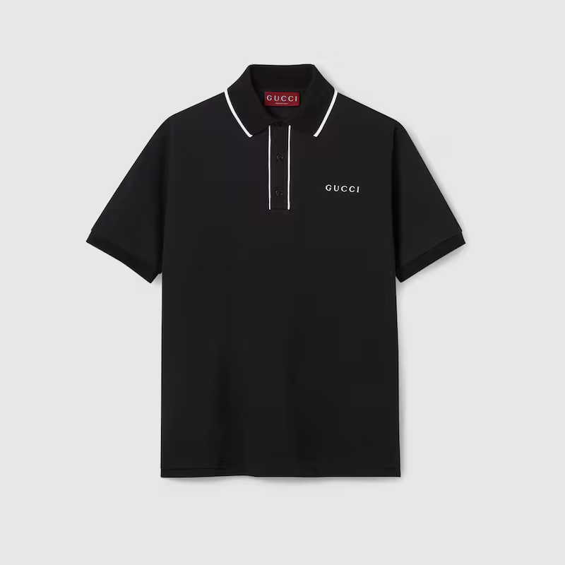 グッチ エンブロイダリー コットンピケ ポロTシャツ 806250 XJHHO 1043