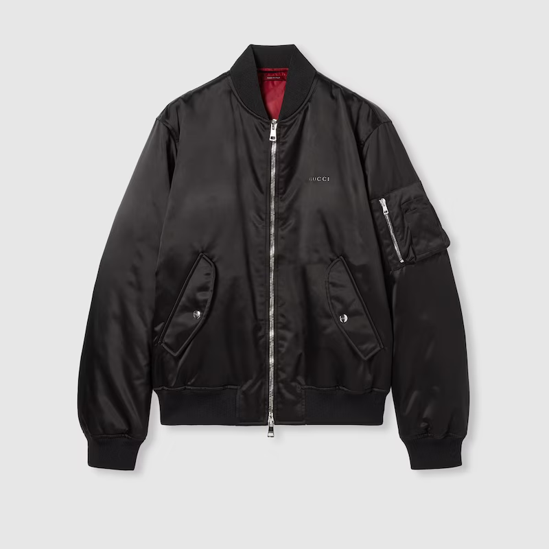 グッチ ヘビーナイロン キャンバス ボンバージャケット 823418 ZAADM 1000