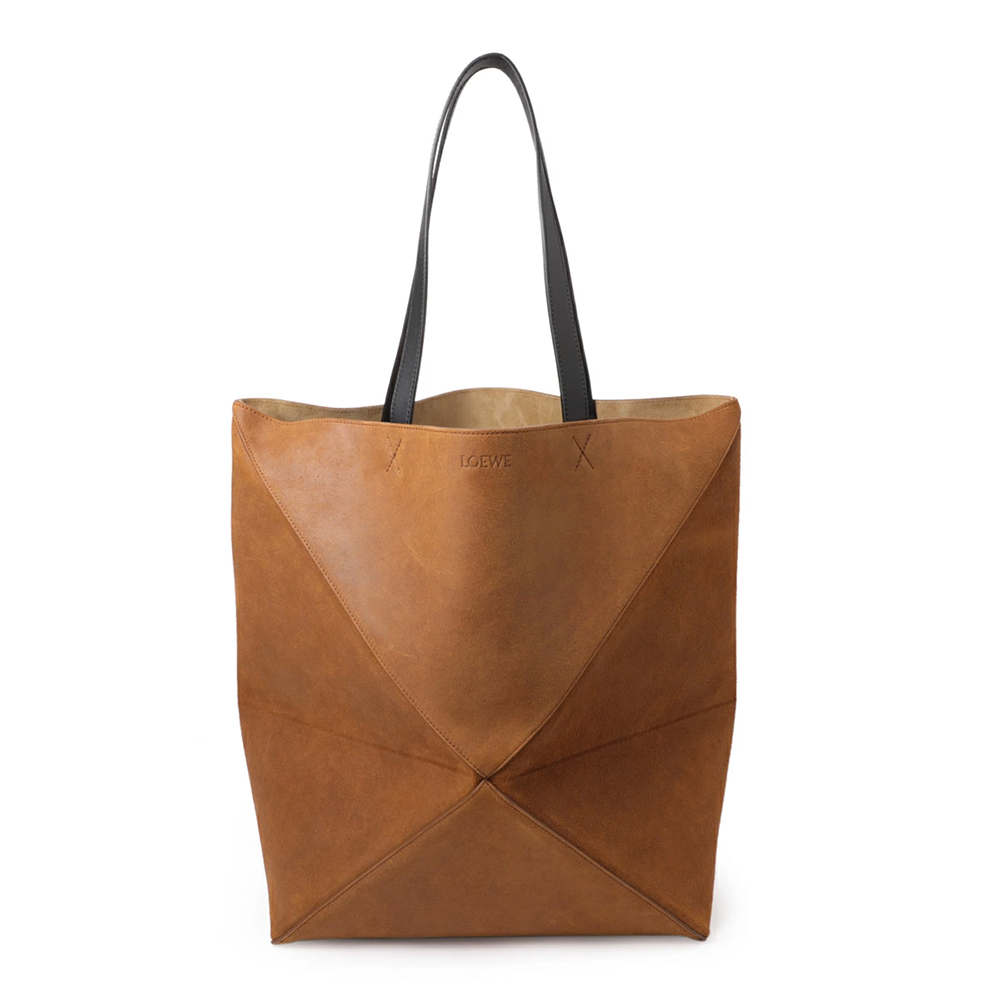 ロエベ PUZZLE FOLD TOTE XL PRESSED トートバッグ ブラウン メンズ b779q18x23 3200