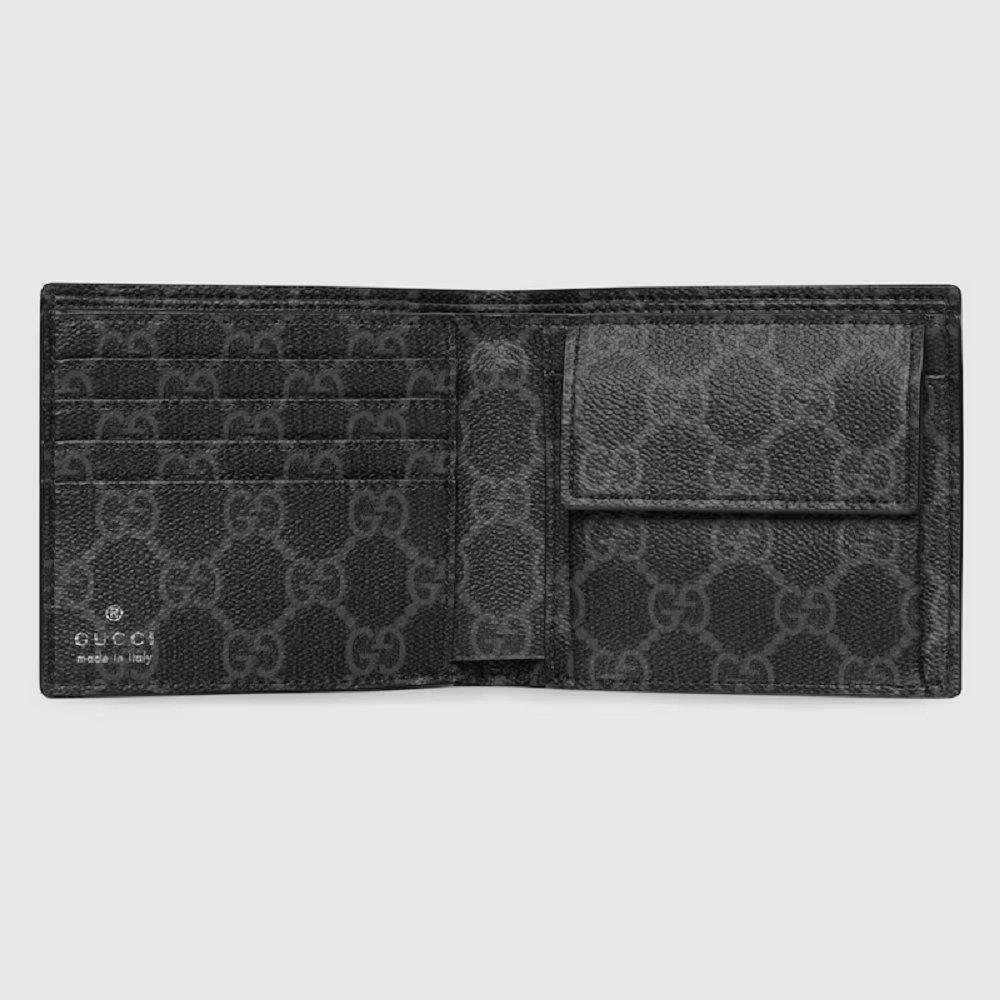 グッチ  GGエンブレム GG ファブリック 二つ折りウォレット 818946 AAEQ8 1000