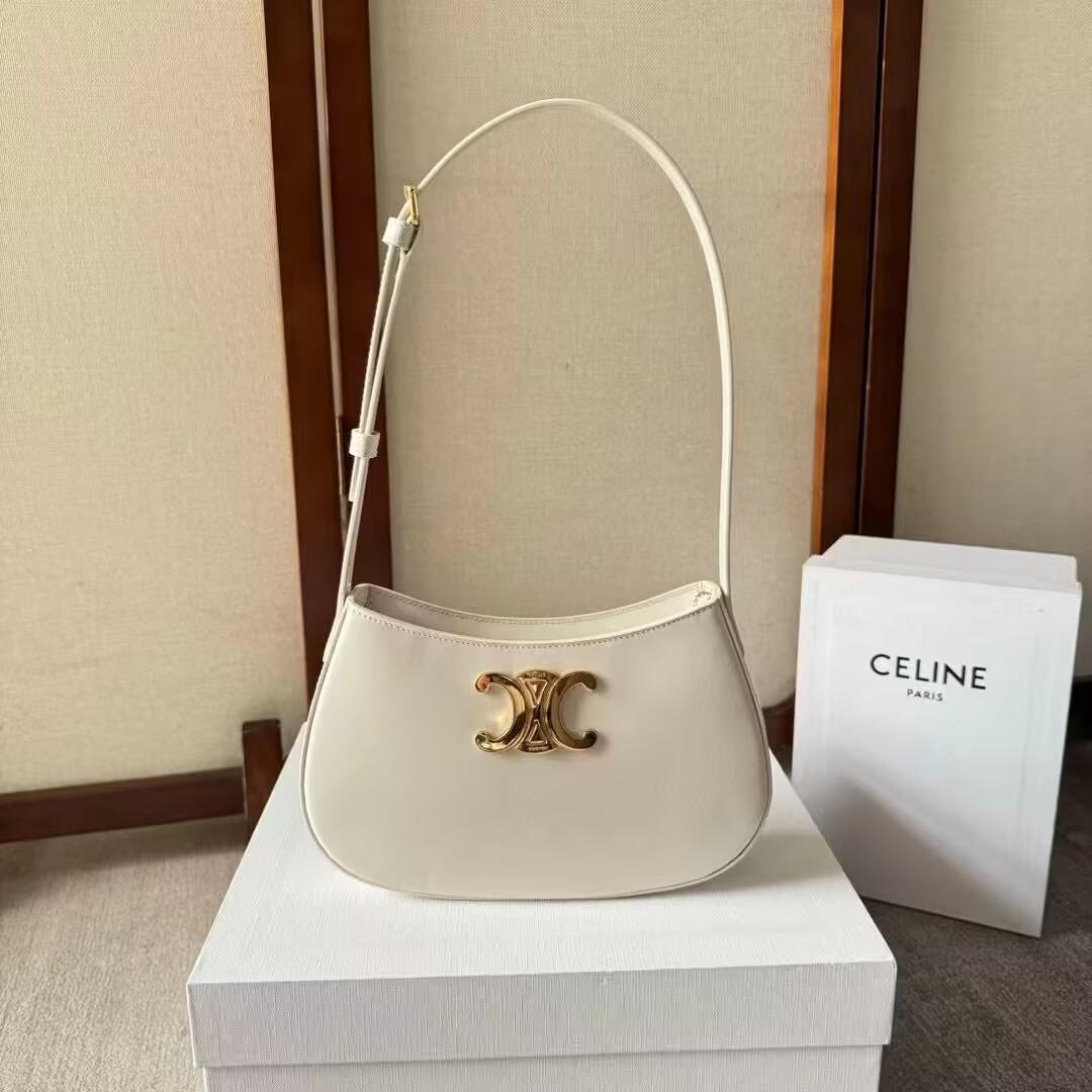 CELINE ミディアム ティリー バッグ シャイニーカーフスキン 115703BF4.01BC