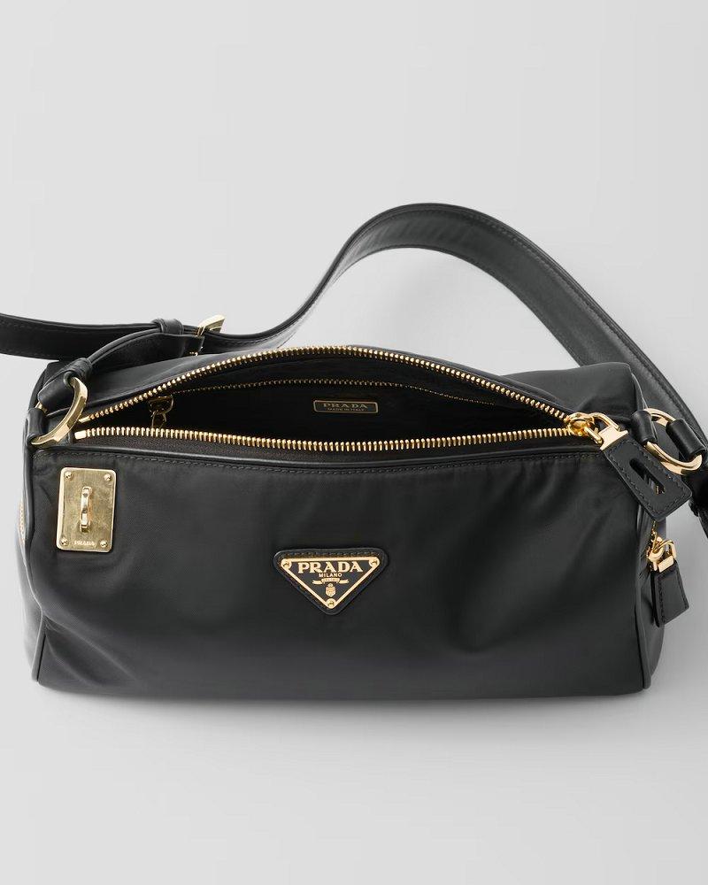プラダ ミディアム Re-Nylon xレザー ショルダーバッグ 1BC233_2C8Q_F0002