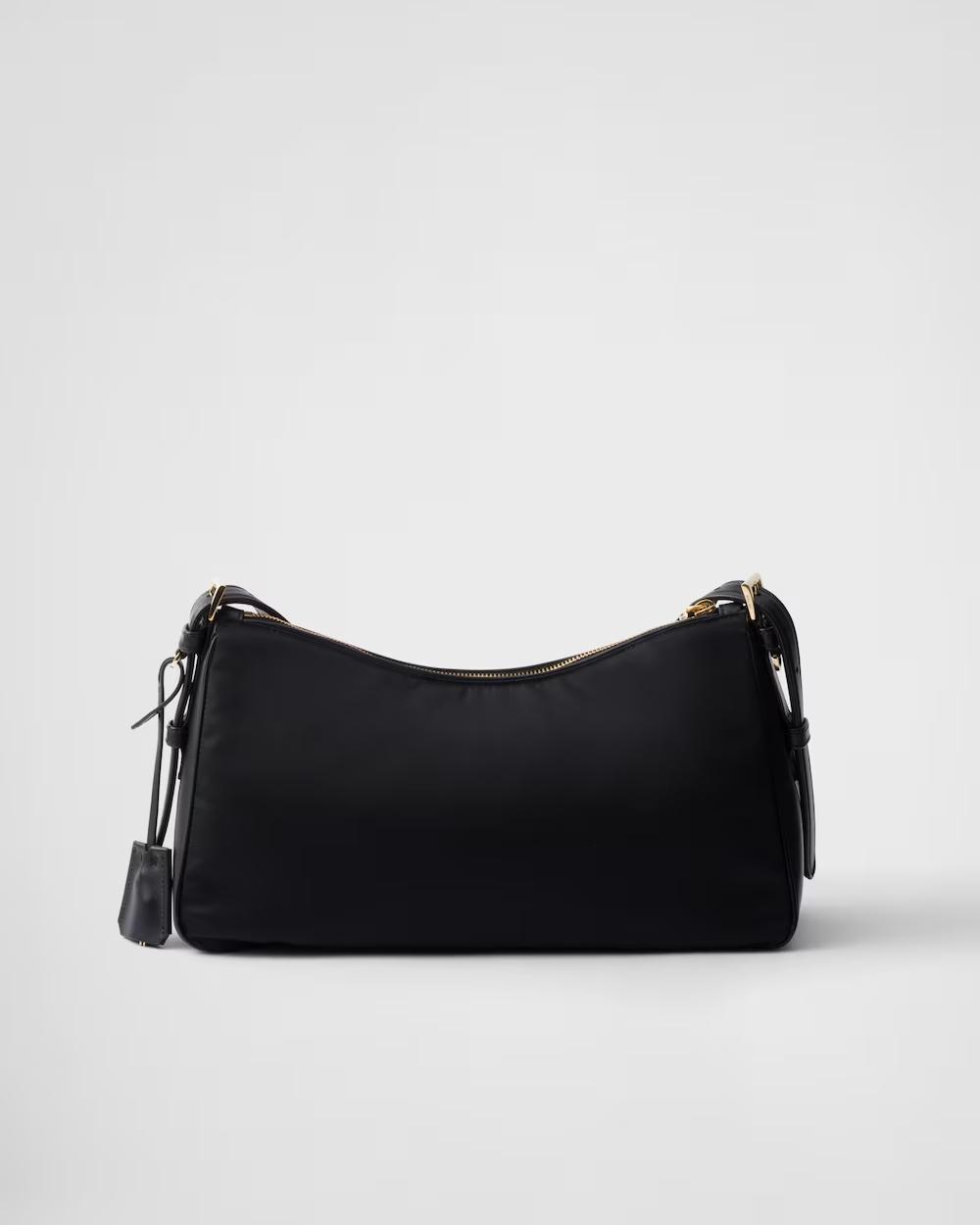 プラダ エメ パドロック付 ラージ Re-Nylon xレザー ショルダーバッグ 1BC232_2C8Q